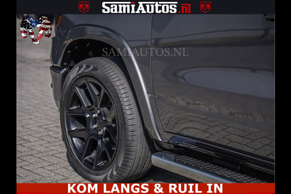 Dodge Ram SPORT | 5.7 V8 4X4 | 22 ICH WHEELS | 12 INCH MULTIMEDIA | MEMORY SEAT | BED STEP | 3500KG | GRANITE CRYSTAL | PRINS LPG | CRUISE | FULL LED | ALARM K3 | UITLAAT KLEP SYSTEEM ALS NIEUW!