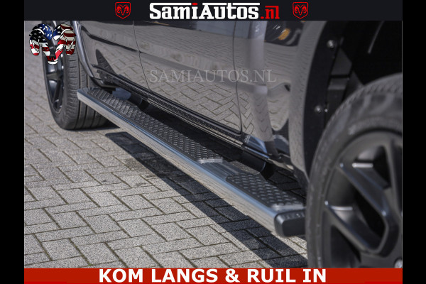 Dodge Ram SPORT | 5.7 V8 4X4 | 22 ICH WHEELS | 12 INCH MULTIMEDIA | MEMORY SEAT | BED STEP | 3500KG | GRANITE CRYSTAL | PRINS LPG | CRUISE | FULL LED | ALARM K3 | UITLAAT KLEP SYSTEEM ALS NIEUW!