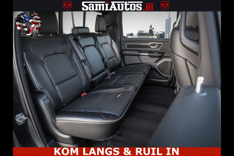 Dodge Ram SPORT | 5.7 V8 4X4 | 22 ICH WHEELS | 12 INCH MULTIMEDIA | MEMORY SEAT | BED STEP | 3500KG | GRANITE CRYSTAL | PRINS LPG | CRUISE | FULL LED | ALARM K3 | UITLAAT KLEP SYSTEEM ALS NIEUW!