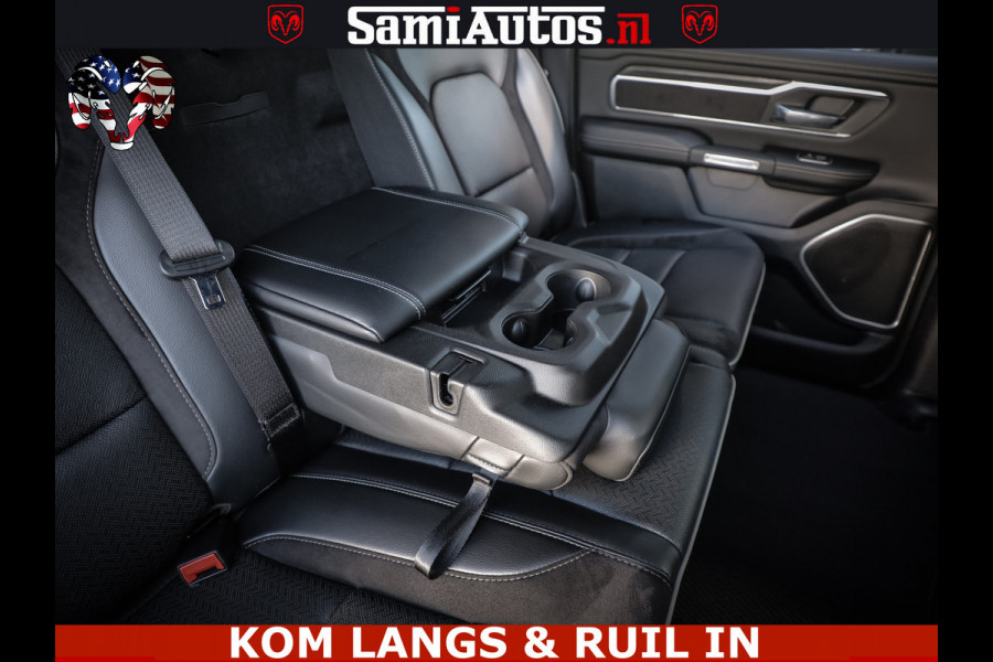Dodge Ram SPORT | 5.7 V8 4X4 | 22 ICH WHEELS | 12 INCH MULTIMEDIA | MEMORY SEAT | BED STEP | 3500KG | GRANITE CRYSTAL | PRINS LPG | CRUISE | FULL LED | ALARM K3 | UITLAAT KLEP SYSTEEM ALS NIEUW!