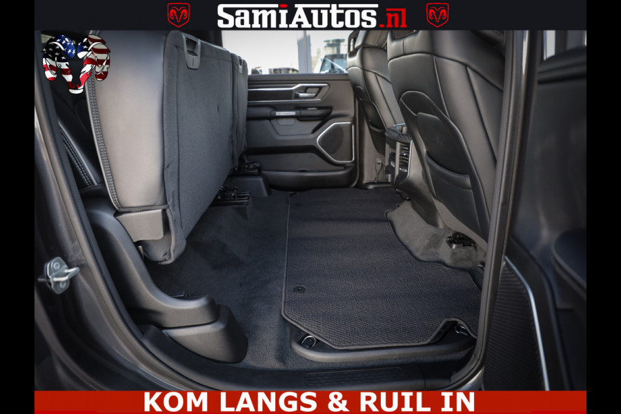 Dodge Ram SPORT | 5.7 V8 4X4 | 22 ICH WHEELS | 12 INCH MULTIMEDIA | MEMORY SEAT | BED STEP | 3500KG | GRANITE CRYSTAL | PRINS LPG | CRUISE | FULL LED | ALARM K3 | UITLAAT KLEP SYSTEEM ALS NIEUW!