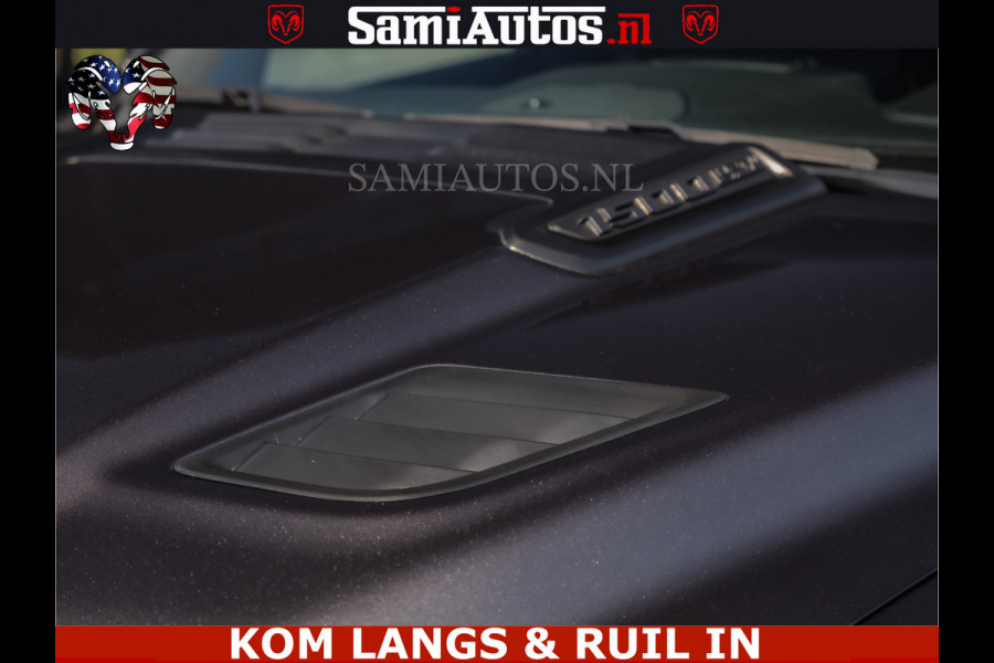 Dodge Ram SPORT | 5.7 V8 4X4 | 22 ICH WHEELS | 12 INCH MULTIMEDIA | MEMORY SEAT | BED STEP | 3500KG | GRANITE CRYSTAL | PRINS LPG | CRUISE | FULL LED | ALARM K3 | UITLAAT KLEP SYSTEEM ALS NIEUW!