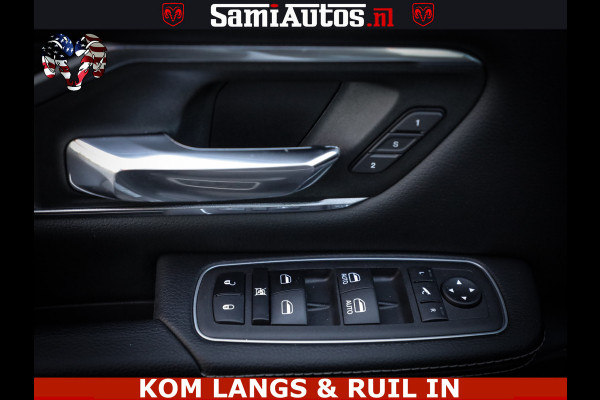Dodge Ram SPORT | 5.7 V8 4X4 | 22 ICH WHEELS | 12 INCH MULTIMEDIA | MEMORY SEAT | BED STEP | 3500KG | GRANITE CRYSTAL | PRINS LPG | CRUISE | FULL LED | ALARM K3 | UITLAAT KLEP SYSTEEM ALS NIEUW!