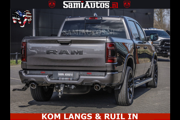 Dodge Ram SPORT | 5.7 V8 4X4 | 22 ICH WHEELS | 12 INCH MULTIMEDIA | MEMORY SEAT | BED STEP | 3500KG | GRANITE CRYSTAL | PRINS LPG | CRUISE | FULL LED | ALARM K3 | UITLAAT KLEP SYSTEEM ALS NIEUW!