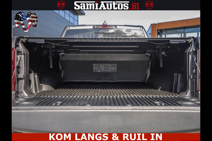Dodge Ram SPORT | 5.7 V8 4X4 | 22 ICH WHEELS | 12 INCH MULTIMEDIA | MEMORY SEAT | BED STEP | 3500KG | GRANITE CRYSTAL | PRINS LPG | CRUISE | FULL LED | ALARM K3 | UITLAAT KLEP SYSTEEM ALS NIEUW!