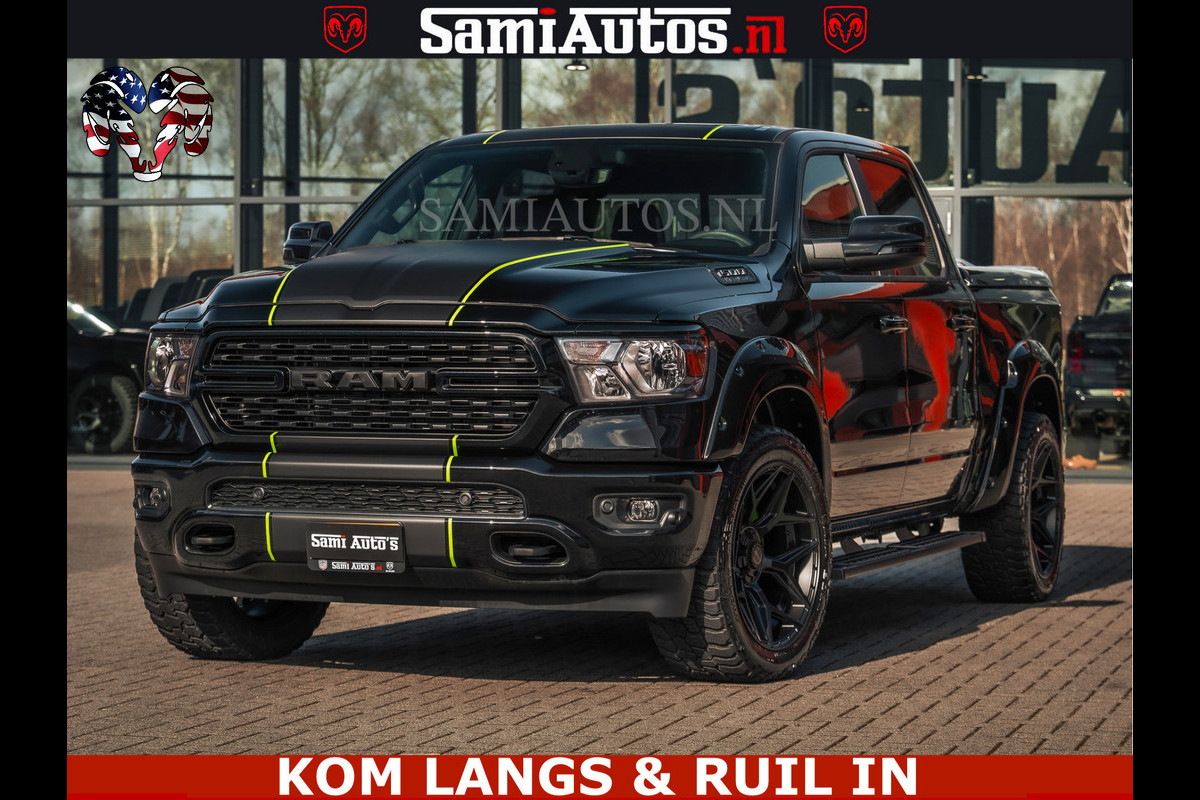 Dodge Ram SPORT | 5.7 V8 4x4 HEMI | PANORAMA DAK | GROOTSCHEM 12 INCH | LPG | Diamond Black Pearl | CREW CAB | DUBBELE CABINE | 5 PERSOONS | DC | VOORRAAD NR 2554 - 6048