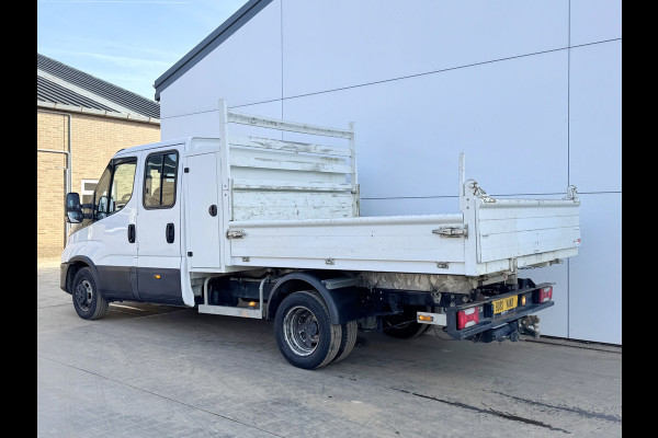 Iveco Daily 35C14 2.3 Kipper Dubbele Cabine Dubbellucht 6 Stoelen Airco Cruise Control  3,5t Trekhaak Lucht geveerde stoel