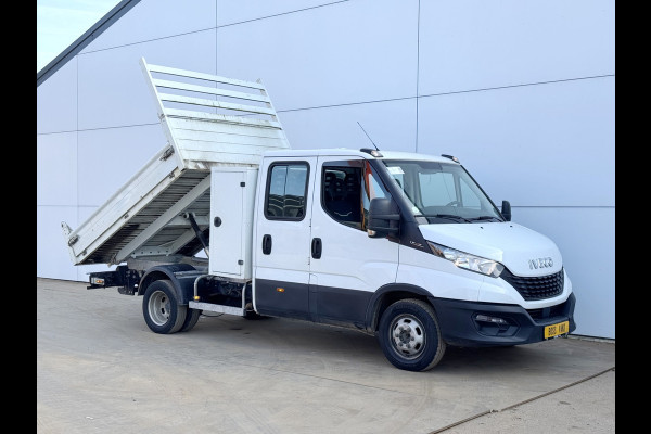 Iveco Daily 35C14 2.3 Kipper Dubbele Cabine Dubbellucht 6 Stoelen Airco Cruise Control  3,5t Trekhaak Lucht geveerde stoel
