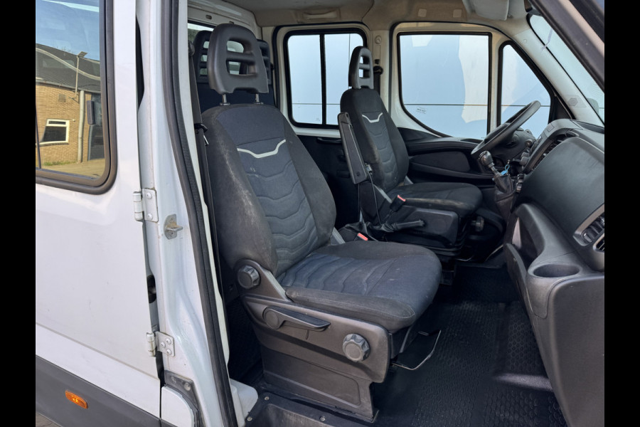 Iveco Daily 35C14 2.3 Kipper Dubbele Cabine Dubbellucht 6 Stoelen Airco Cruise Control  3,5t Trekhaak Lucht geveerde stoel