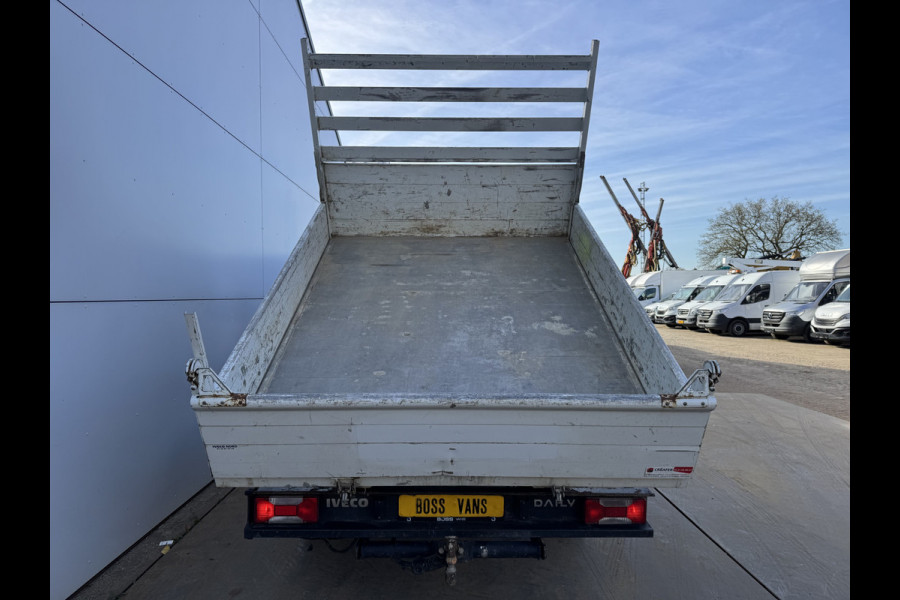 Iveco Daily 35C14 2.3 Kipper Dubbele Cabine Dubbellucht 6 Stoelen Airco Cruise Control  3,5t Trekhaak Lucht geveerde stoel
