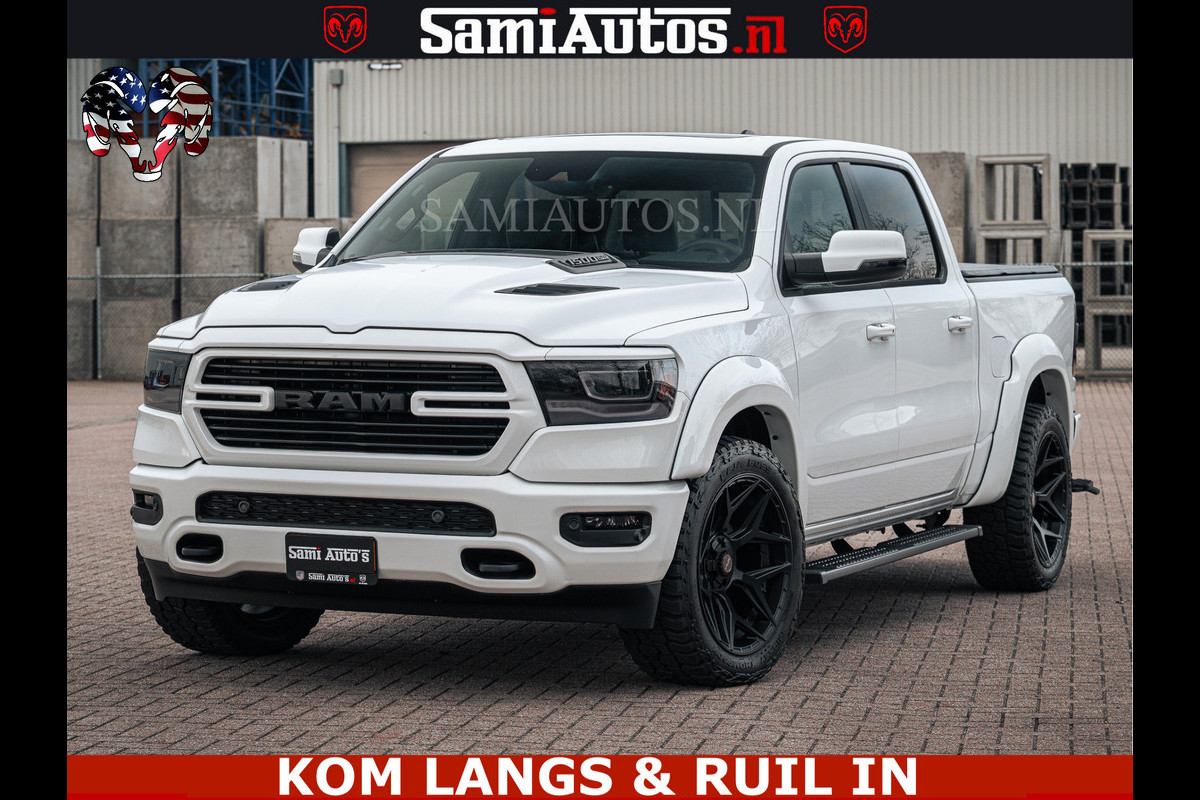 Dodge Ram V8 5.7 402PK | LARAMIE SPORT | Krachtige Hemi | Panorama Dak | 12' Scherm | LPG | Comfortabele Dubbele Cabine met Royale 5 Zitplaatsen | NIEUW EN BPM vrij | Nu Leverbaar uit Voorraad | Nr 2528 - 1276 |