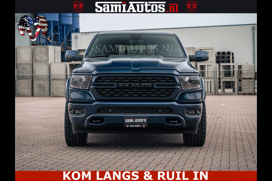 Dodge Ram SPORT | 5.7 V8 4x4 HEMI | PANORAMA DAK | GROOTSCHEM 12 INCH | LPG | Patriot Blue CREW CAB | DUBBELE CABINE | 5 PERSOONS | DC | VOORRAAD NR 2555 - 3325