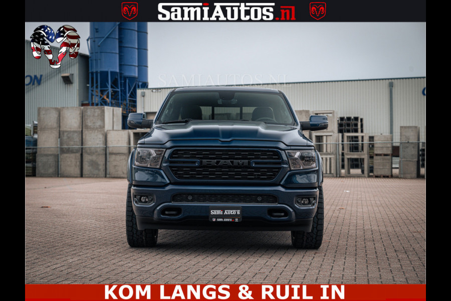 Dodge Ram SPORT | 5.7 V8 4x4 HEMI | PANORAMA DAK | GROOTSCHEM 12 INCH | LPG | Patriot Blue CREW CAB | DUBBELE CABINE | 5 PERSOONS | DC | VOORRAAD NR 2555 - 3325