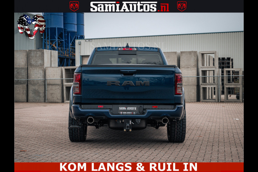 Dodge Ram SPORT | 5.7 V8 4x4 HEMI | PANORAMA DAK | GROOTSCHEM 12 INCH | LPG | Patriot Blue CREW CAB | DUBBELE CABINE | 5 PERSOONS | DC | VOORRAAD NR 2555 - 3325
