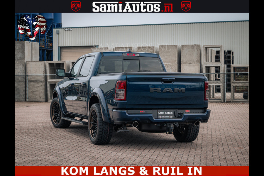Dodge Ram SPORT | 5.7 V8 4x4 HEMI | PANORAMA DAK | GROOTSCHEM 12 INCH | LPG | Patriot Blue CREW CAB | DUBBELE CABINE | 5 PERSOONS | DC | VOORRAAD NR 2555 - 3325