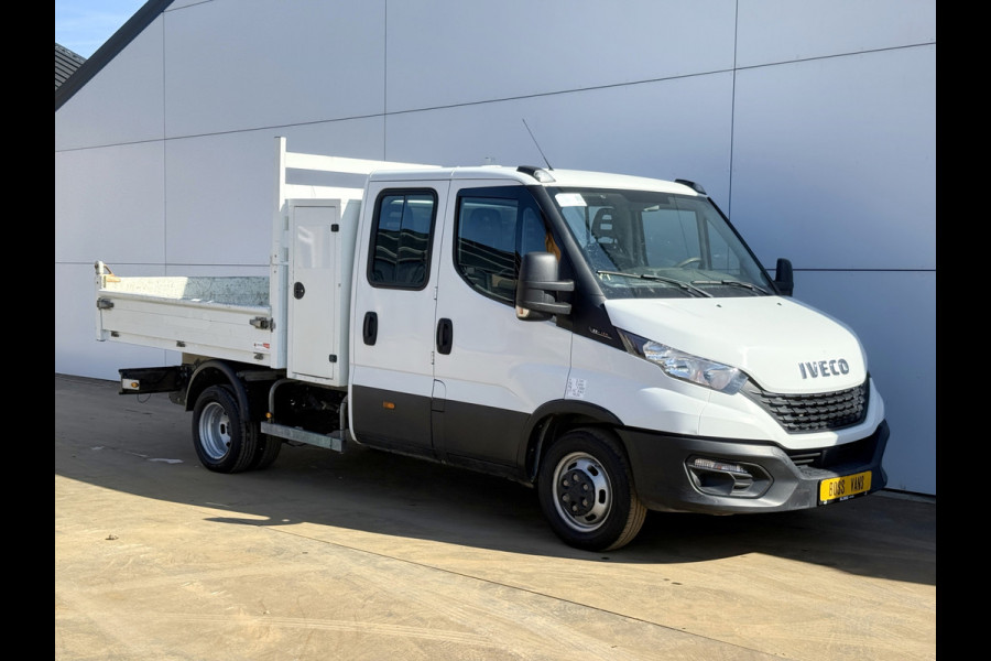 Iveco Daily 35C14 2.3 Kipper Dubbele Cabine Dubbellucht 6 Stoelen Airco Cruise Control  3,5t Trekhaak Lucht geveerde stoel