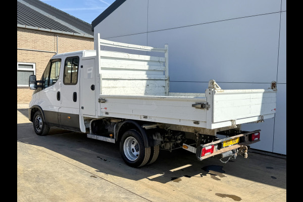 Iveco Daily 35C14 2.3 Kipper Dubbele Cabine Dubbellucht 6 Stoelen Airco Cruise Control  3,5t Trekhaak Lucht geveerde stoel