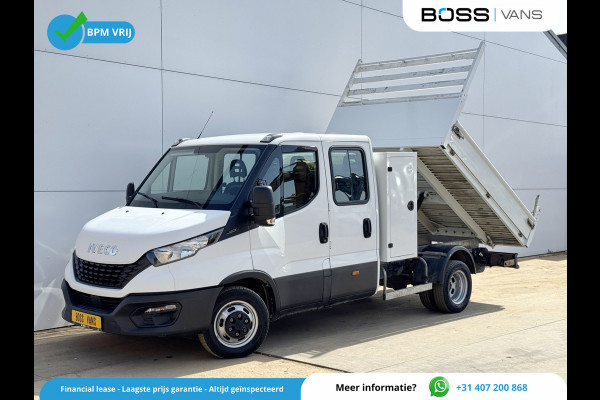 Iveco Daily 35C14 2.3 Kipper Dubbele Cabine Dubbellucht 6 Stoelen Airco Cruise Control  3,5t Trekhaak Luchtgeveerde stoel