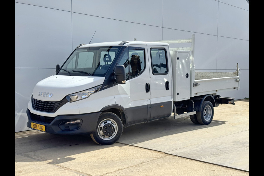 Iveco Daily 35C14 2.3 Kipper Dubbele Cabine Dubbellucht 6 Stoelen Airco Cruise Control  3,5t Trekhaak Luchtgeveerde stoel