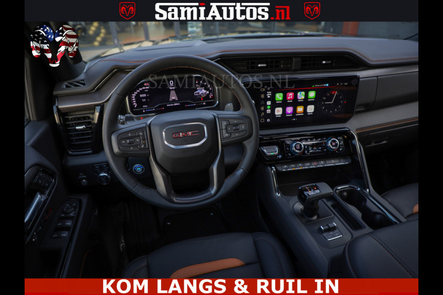 GMC Sierra AT4 6.2 V8 4X4 | VIRTUAL COCKPIT | LPG | HUD | BOM VOL | DC | RAM DEALER NEDERLAND | Dubbele Cabine met Royale 5 Zitplaatsen | BPM vrij | Nu Leverbaar uit Voorraad | Voorraad Nr 261530 |