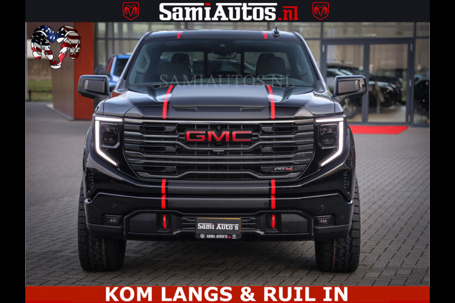 GMC Sierra AT4 6.2 V8 4X4 | VIRTUAL COCKPIT | LPG | HUD | BOM VOL | DC | RAM DEALER NEDERLAND | Dubbele Cabine met Royale 5 Zitplaatsen | BPM vrij | Nu Leverbaar uit Voorraad | Voorraad Nr 261530 |