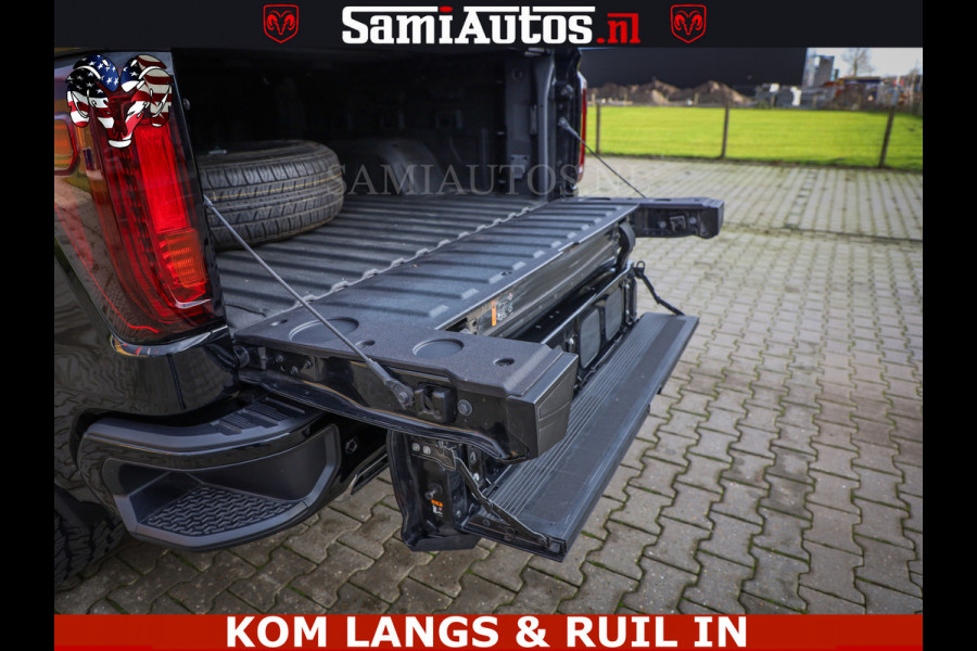 GMC Sierra AT4 6.2 V8 4X4 | VIRTUAL COCKPIT | LPG | HUD | BOM VOL | DC | RAM DEALER NEDERLAND | Dubbele Cabine met Royale 5 Zitplaatsen | BPM vrij | Nu Leverbaar uit Voorraad | Voorraad Nr 261530 |