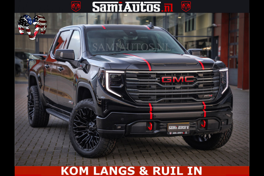 GMC Sierra AT4 6.2 V8 4X4 | VIRTUAL COCKPIT | LPG | HUD | BOM VOL | DC | RAM DEALER NEDERLAND | Dubbele Cabine met Royale 5 Zitplaatsen | BPM vrij | Nu Leverbaar uit Voorraad | Voorraad Nr 261530 |