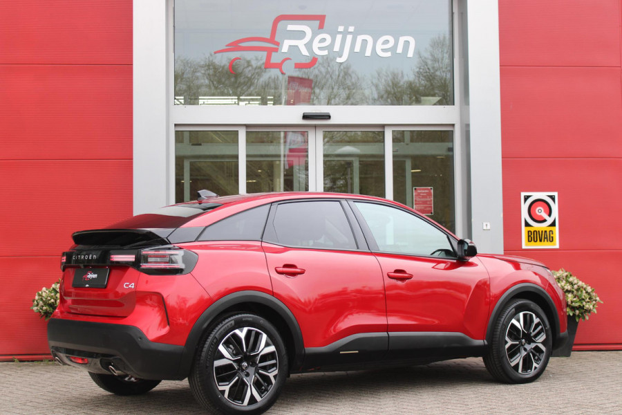 Citroën C4 C4 1.2 HYbrid 145PK MAX | HEAD UP DISPLAY | CAMERA VOOR + ACHTER | NAVIGATIE | DRAADLOZE TELEFOONLADER | FULL LED KOPLAMPEN | DRAADLOZE APPLE CARPLAY/ANDROID AUTO | 18" LICHTMETALEN VELGEN | ADAPTIVE CRUISE CONTROL | CLIMATE CONTROL | LEDEREN BEKLEDING | DAB+ RADIO | KEYLESS ENTRY/START |