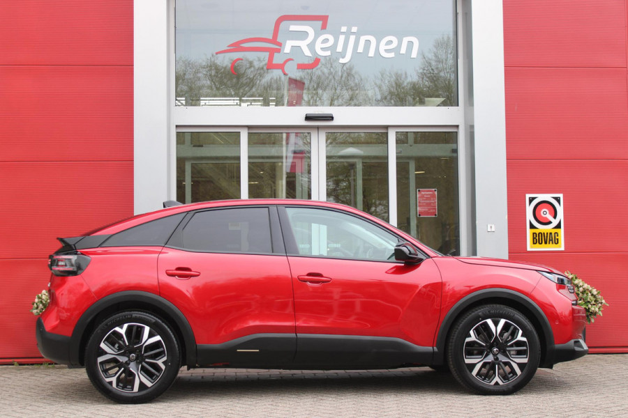 Citroën C4 C4 1.2 HYbrid 145PK MAX | HEAD UP DISPLAY | CAMERA VOOR + ACHTER | NAVIGATIE | DRAADLOZE TELEFOONLADER | FULL LED KOPLAMPEN | DRAADLOZE APPLE CARPLAY/ANDROID AUTO | 18" LICHTMETALEN VELGEN | ADAPTIVE CRUISE CONTROL | CLIMATE CONTROL | LEDEREN BEKLEDING | DAB+ RADIO | KEYLESS ENTRY/START |