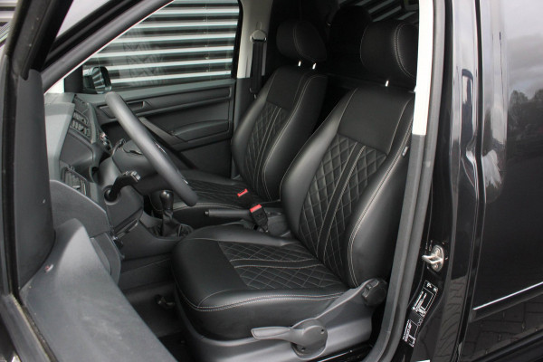 Volkswagen Caddy 2.0 TDI 185PK JB-EDITION / FULL BLACK / SCHROEFSET / LEDEREN BEKLEDING / NIEUWSTAAT / ELEK-PAKKET / AIRCO / APPLE