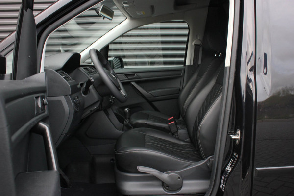 Volkswagen Caddy 2.0 TDI 185PK JB-EDITION / FULL BLACK / SCHROEFSET / LEDEREN BEKLEDING / NIEUWSTAAT / ELEK-PAKKET / AIRCO / APPLE