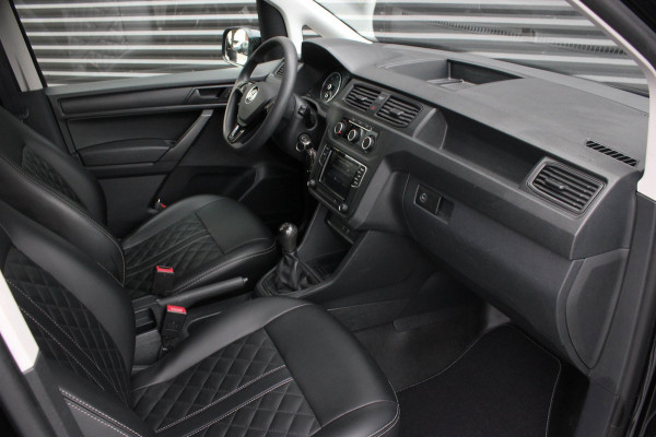 Volkswagen Caddy 2.0 TDI 185PK JB-EDITION / FULL BLACK / SCHROEFSET / LEDEREN BEKLEDING / NIEUWSTAAT / ELEK-PAKKET / AIRCO / APPLE