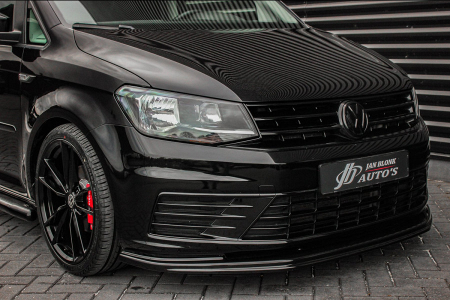 Volkswagen Caddy 2.0 TDI 185PK JB-EDITION / FULL BLACK / SCHROEFSET / LEDEREN BEKLEDING / NIEUWSTAAT / ELEK-PAKKET / AIRCO / APPLE
