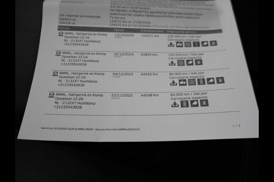 Mazda CX-5 2.0 165 PK AUT. + 20 INCH LMV | LEDER | CARPLAY | BOSE | MEMORY | STUUR/STOELVERW.