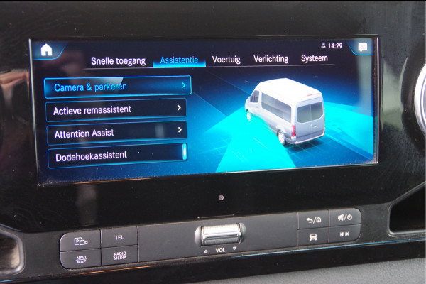 Mercedes-Benz Sprinter 319 3.0 CDI V6 L2H1 DC-6P, 3.5T TREKHAAK, LED, ADAPT. CRUISE, MBUX 10'', CAMERA, NAVI, GEVEERDE STOEL, DUBBELE CABINE, DUBBEL CA