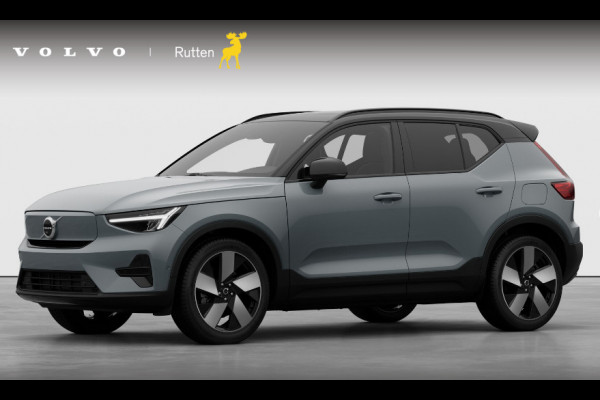 Volvo EX40 252PK Automaat Single Ext. Range Plus 82 kWh / Lounge Pakket / Extra getint glas / 360 Camera / 20'' velgen / Panoramadak / Zwart dak / Harman Kardon / Adaptieve cruise control / Getint glas / Stoel en stuurwielverwarming / parkeersensoren met 360 camera /  BLIS