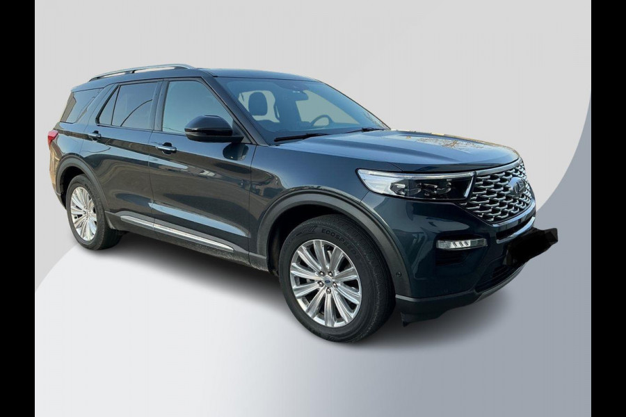 Ford Explorer 3.0 V6 EcoBoost PHEV Platinum 457pk | 7 persoons | Trekhaak | Panoramadak | BTW verrekenbaar | Adaptieve Cruise | Lederen bekleding | Stoelverwarming
