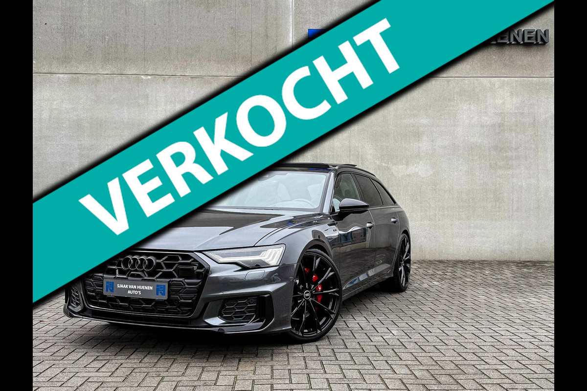 Audi A6 Avant 55TFSI e 367pk Quattro Competition S Edition S-Line FACELIFT! Pano|RS-Kuipstoelen+Memory|HUD|360° View|B&O|HD Matrix