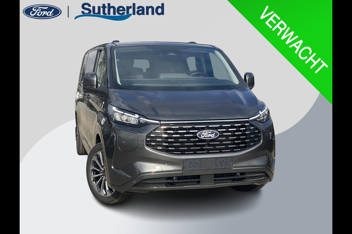 Ford Transit Custom Tourneo 340 2.5 PHEV L2H1 Titanium X 233pk | 16-weg elek. AGR-stoel | Handsfree elektrische dubbele zijschuifdeuren | Panoramadak | 15 B&O speaker | Inklapbare trekhaak | Verwarmbaar stuurwiel | Verwarmbare en elektrisch verstelbare stoelen tweede zitrij | Draadloos opladen