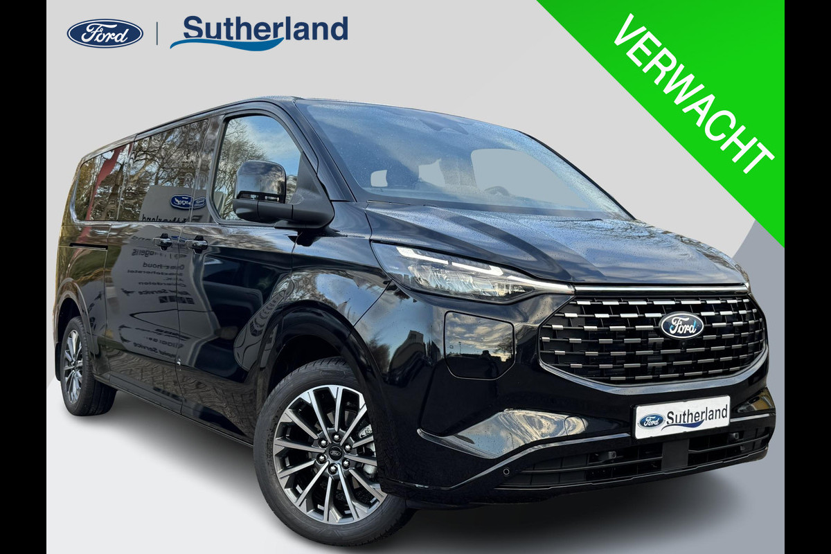 Ford Transit Custom Tourneo 340 2.5 PHEV L2H1 Titanium X 233pk | Incl. BTW/BPM Rijklaar | Handsfree elektrische dubbele zijschuifdeuren | Inklapbare trekhaak | 16-Weg elektrsich verstelbare AGR-stoel | Tourneo Luxury Pack | Verwarmbaar stuurwiel