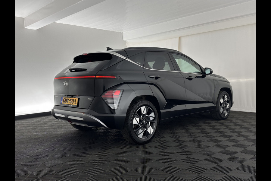 Hyundai Kona 1.6 GDI HEV Premium (INCL-BTW) Aut.*LEATHER | FULL-LED | NAVI-FULLMAP | DAB | ADAPTIVE-CRUISE | KEYLESS | TOPVIEW | BLINDSPOT | LANE-ASSIST | DIGI-COCKPIT | HEATED/COOLED-COMFORTSEATS | MEMORY-PACK | 18''ALU*