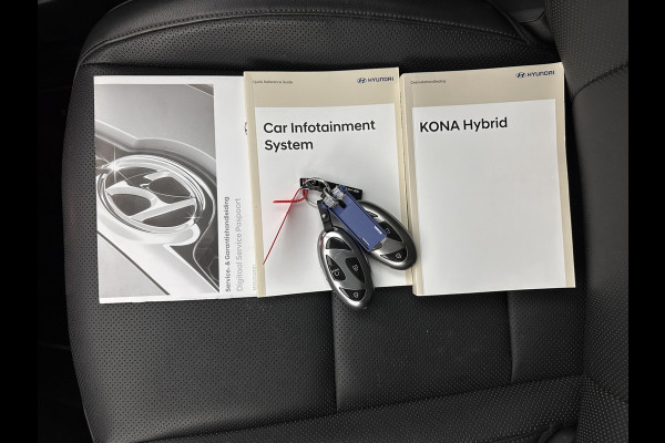 Hyundai Kona 1.6 GDI HEV Premium (INCL-BTW) Aut.*LEATHER | FULL-LED | NAVI-FULLMAP | DAB | ADAPTIVE-CRUISE | KEYLESS | TOPVIEW | BLINDSPOT | LANE-ASSIST | DIGI-COCKPIT | HEATED/COOLED-COMFORTSEATS | MEMORY-PACK | 18''ALU*