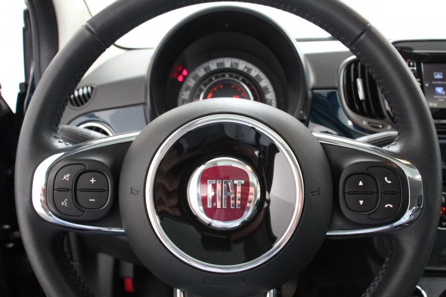 Fiat 500 1.2 Lounge Navigatie Climate Control Lederen Bekleding Panoramadak Cruise Control Bluetooth Parkeersensoren Lichtmetalen velgen
