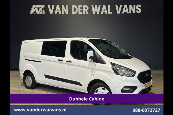 Ford Transit Custom 2.0 TDCI L2H1 Dubbele Cabine Inrichting Euro6 Airco | 6-Zits | Camera | LED | Apple Carplay | 2750kg Trekhaak Android Auto, Cruisecontrol, Verwarmde voorruit, Parkeersensoren