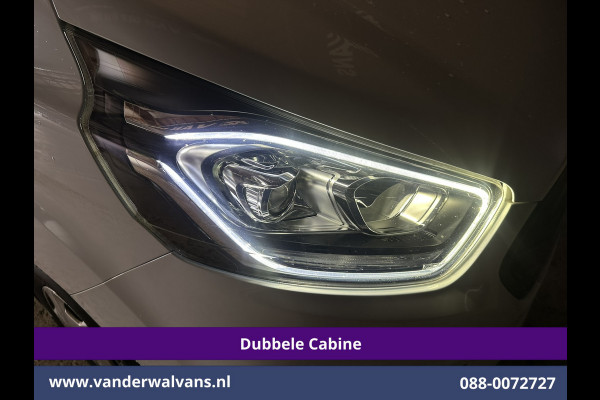 Ford Transit Custom 2.0 TDCI L2H1 Dubbele Cabine Inrichting Euro6 Airco | 6-Zits | Camera | LED | Apple Carplay | 2750kg Trekhaak Android Auto, Cruisecontrol, Verwarmde voorruit, Parkeersensoren