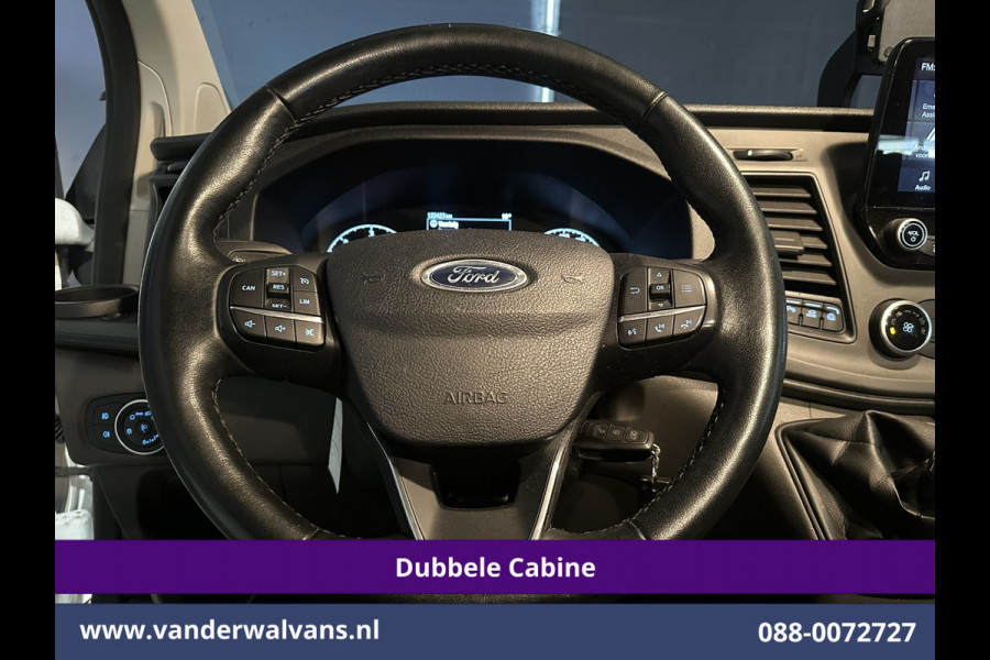 Ford Transit Custom 2.0 TDCI L2H1 Dubbele Cabine Inrichting Euro6 Airco | 6-Zits | Camera | LED | Apple Carplay | 2750kg Trekhaak Android Auto, Cruisecontrol, Verwarmde voorruit, Parkeersensoren