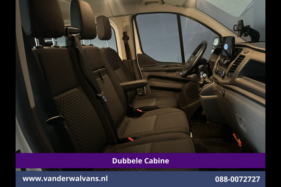 Ford Transit Custom 2.0 TDCI L2H1 Dubbele Cabine Inrichting Euro6 Airco | 6-Zits | Camera | LED | Apple Carplay | 2750kg Trekhaak Android Auto, Cruisecontrol, Verwarmde voorruit, Parkeersensoren