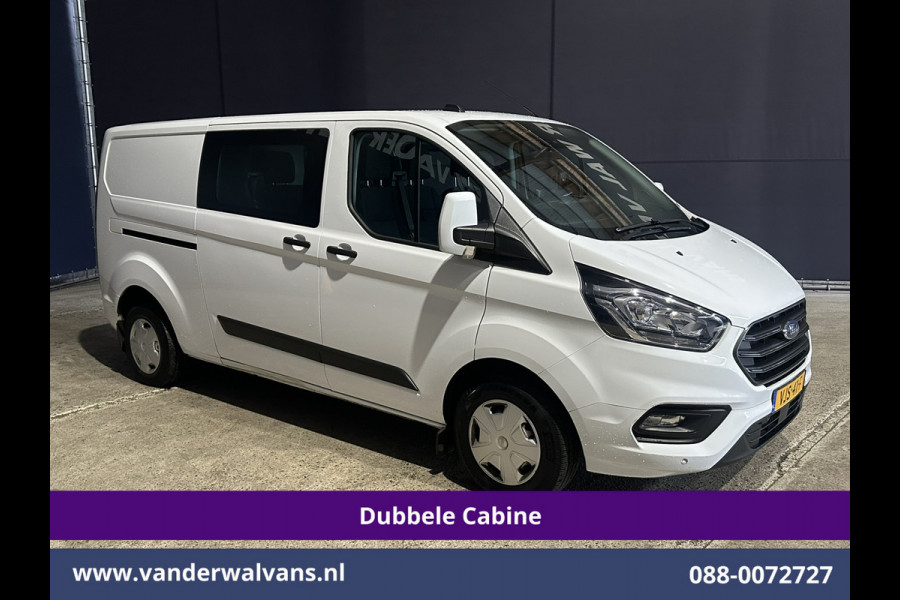 Ford Transit Custom 2.0 TDCI L2H1 Dubbele Cabine Inrichting Euro6 Airco | 6-Zits | Camera | LED | Apple Carplay | 2750kg Trekhaak Android Auto, Cruisecontrol, Verwarmde voorruit, Parkeersensoren