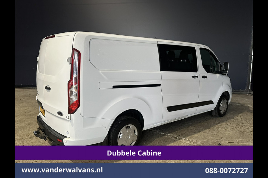 Ford Transit Custom 2.0 TDCI L2H1 Dubbele Cabine Inrichting Euro6 Airco | 6-Zits | Camera | LED | Apple Carplay | 2750kg Trekhaak Android Auto, Cruisecontrol, Verwarmde voorruit, Parkeersensoren