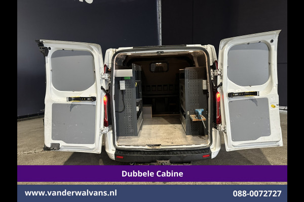 Ford Transit Custom 2.0 TDCI L2H1 Dubbele Cabine Inrichting Euro6 Airco | 6-Zits | Camera | LED | Apple Carplay | 2750kg Trekhaak Android Auto, Cruisecontrol, Verwarmde voorruit, Parkeersensoren